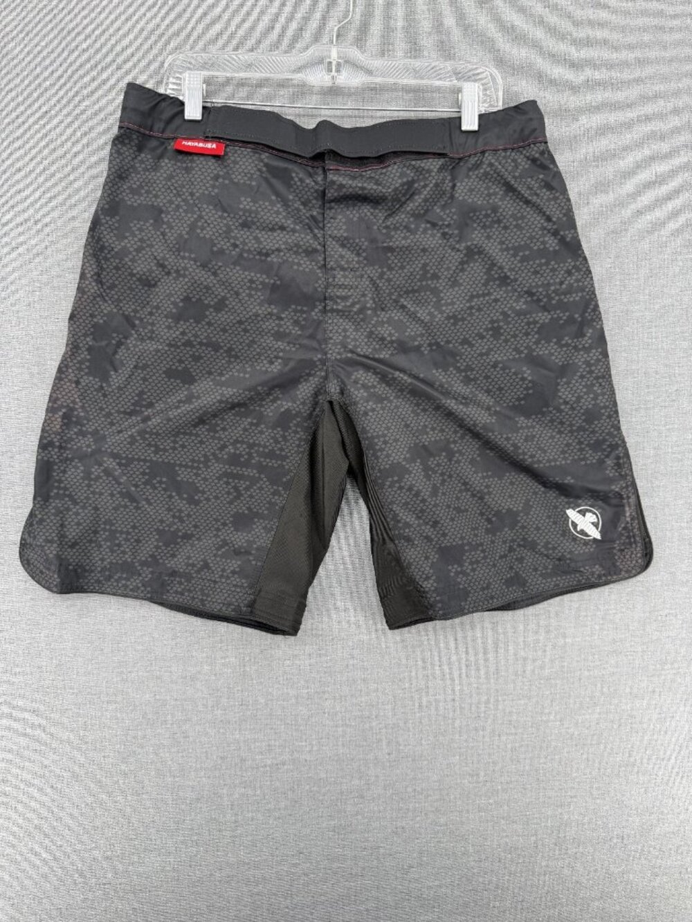 Hayabusa Hex Mid Thigh Shorts Mens XL 10" Camo Black BJJ MMA Training